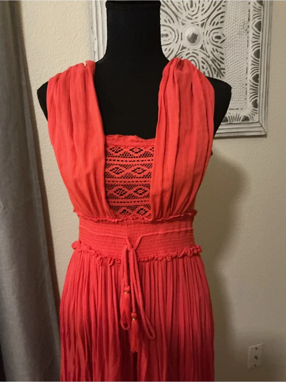 Free People Santa Maria Maxi Dress Pink Rose